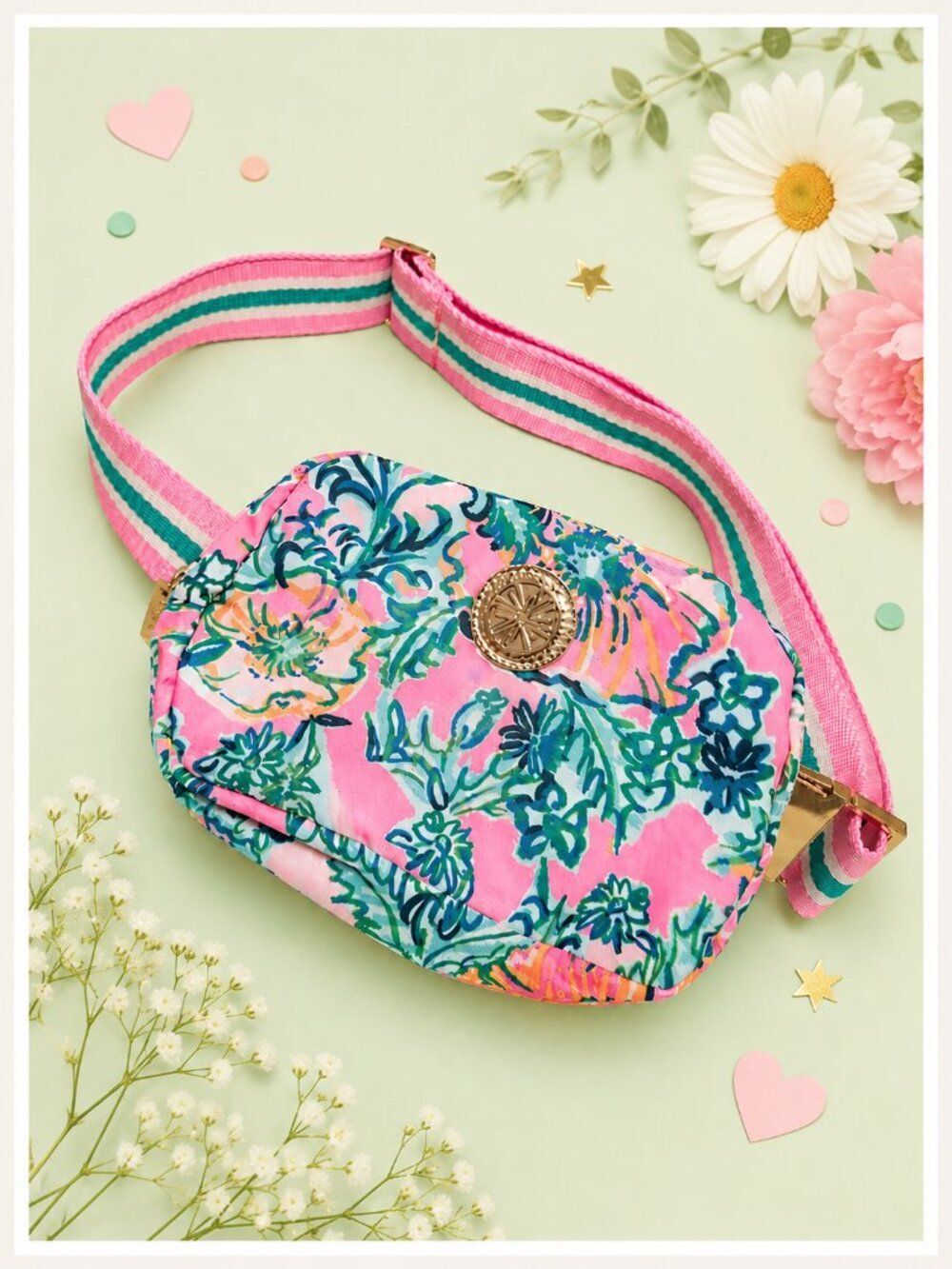 Lilly Pulitzer Poppy Perfect Floral Belt Bag - Fanny Pack LIKE NEW